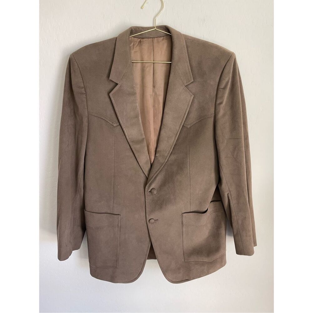 LEBARON Vintage Suede Western Men's Coat/Jacket Size 44L